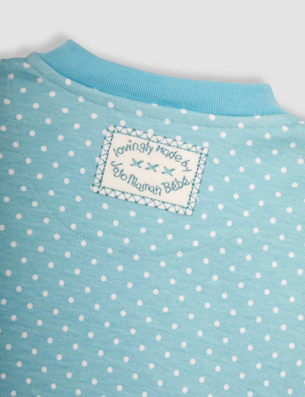 Pure Cotton Spot Bee Applique Zip Sleepsuit (0-12 Mths) 6 of 6