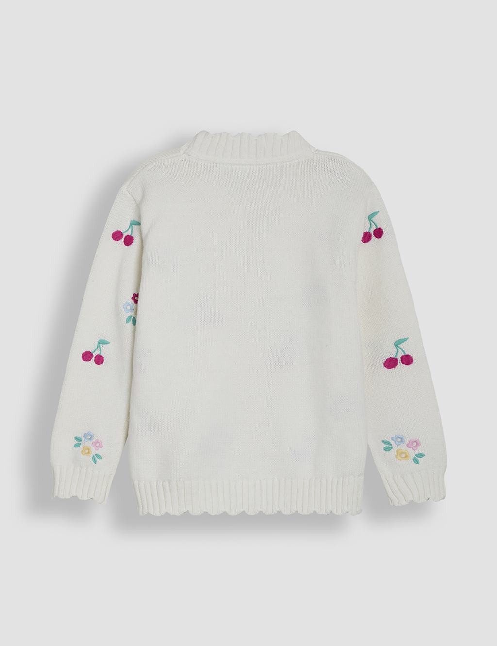 Wool Rich Cherry & Floral Cardigan (6 Mths-5 Yrs) 2 of 3