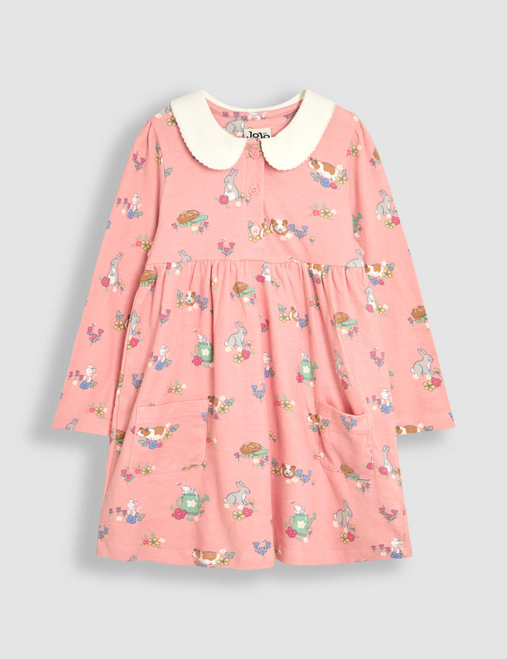 Pure Cotton Guinea Pig Print Dress (6 Mths-5 Yrs) 4 of 4