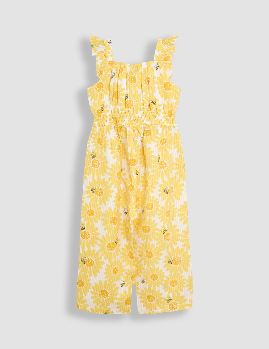 Pure Cotton Floral Frill Jumpsuit (6 Mths - 7 Yrs) 2 of 3