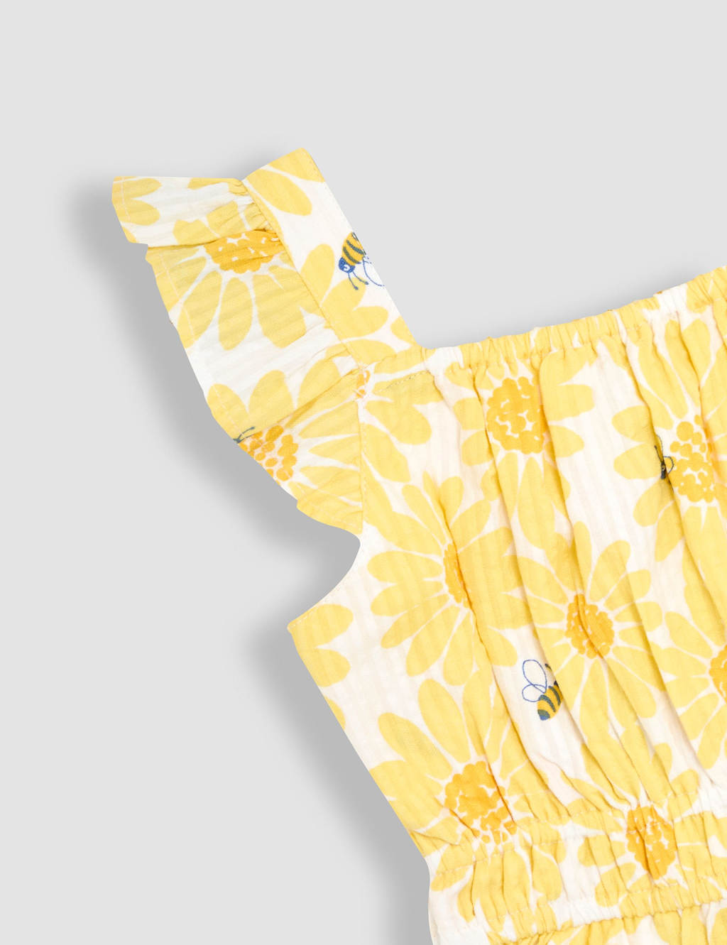 Pure Cotton Floral Frill Jumpsuit (6 Mths - 7 Yrs) 3 of 3