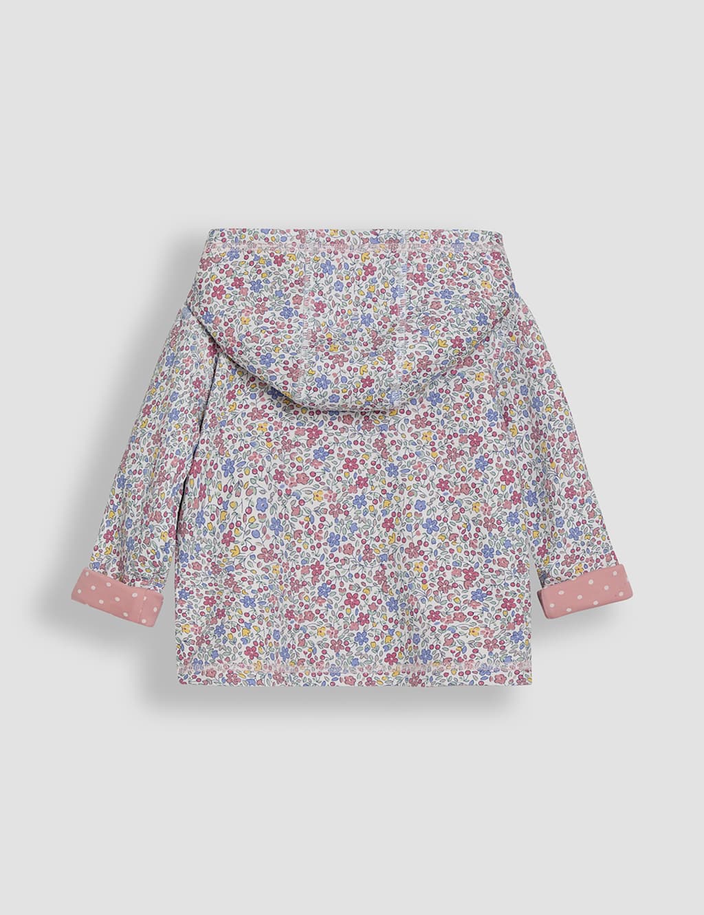 Pure Cotton Floral & Bunny Reversible Hoodie (6 Mths-5 Yrs) 7 of 7
