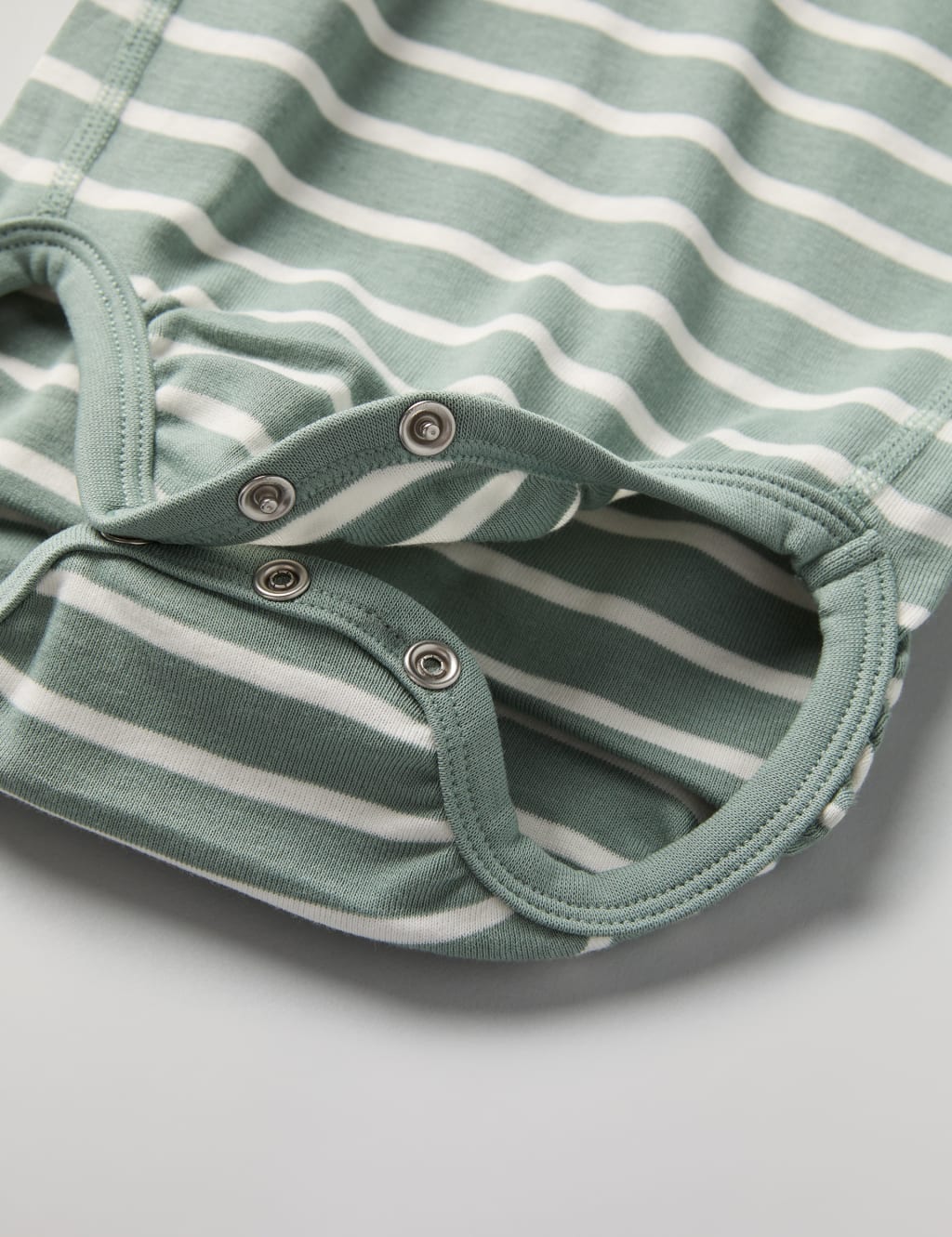 Pure Cotton Striped Bodysuit (2-24 Mths) 3 of 3