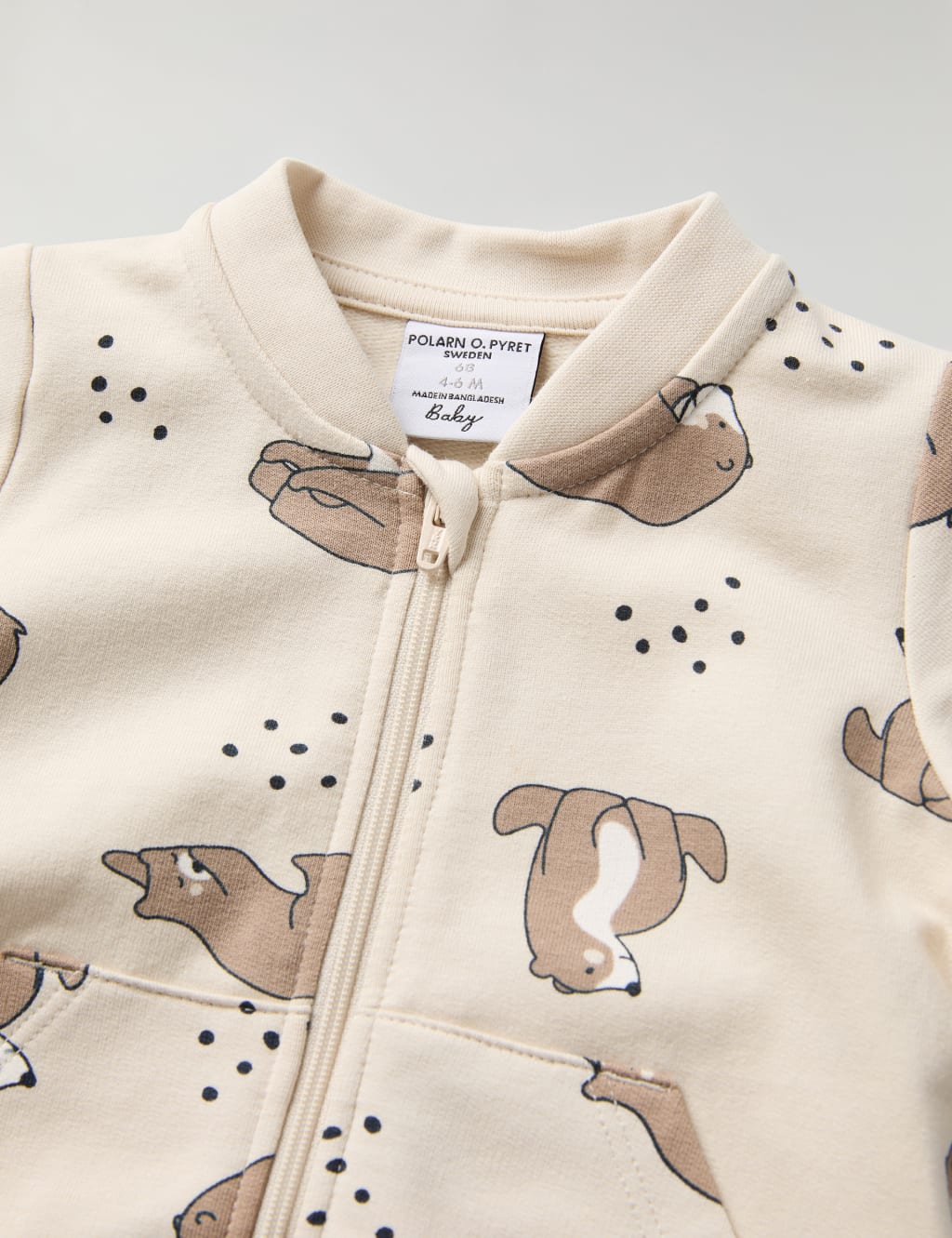 Cotton Rich Bear Print Romper (1-12 Mths) 3 of 4