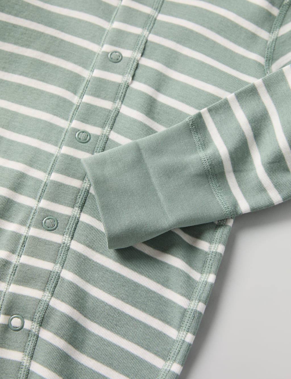 Pure Cotton Striped Sleepsuit (1-24 Mths) 4 of 5