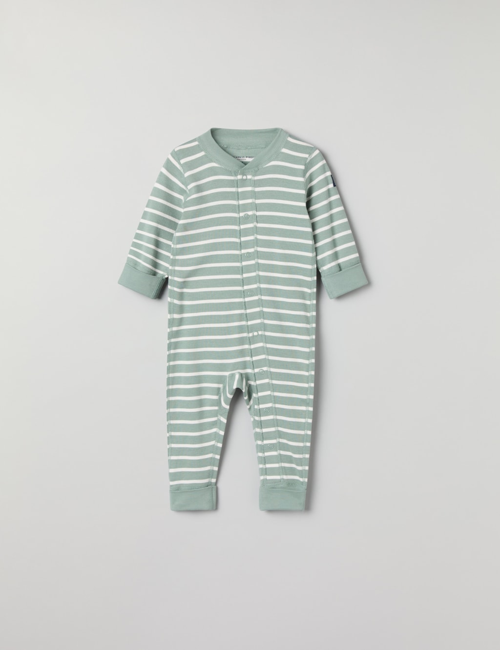 Pure Cotton Striped Sleepsuit (1-24 Mths) 2 of 5