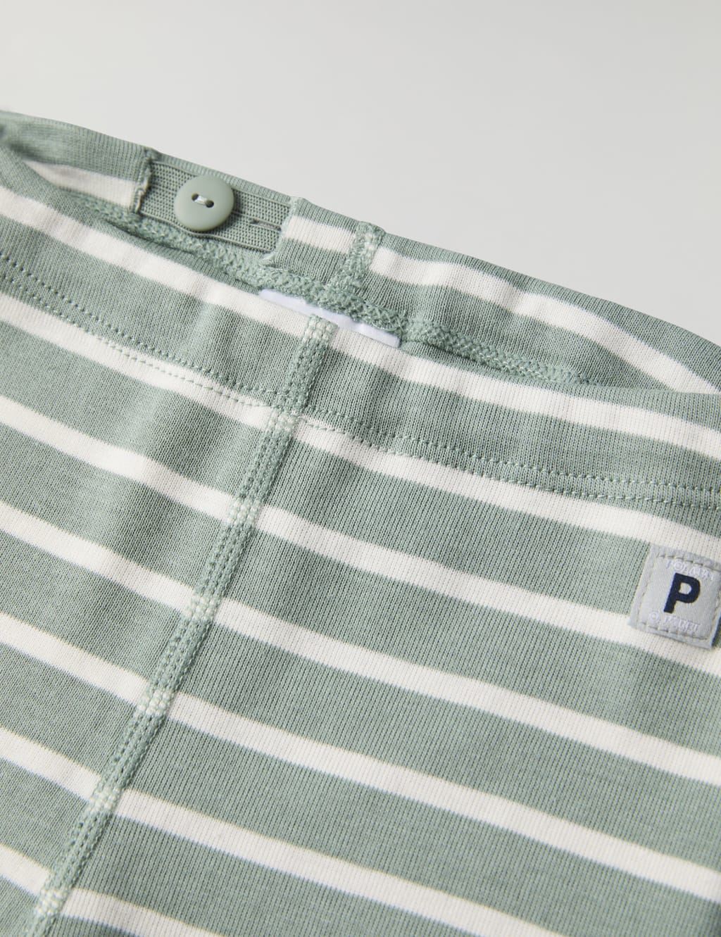 Pure Cotton Striped Leggings (1-12 Mths) 2 of 3