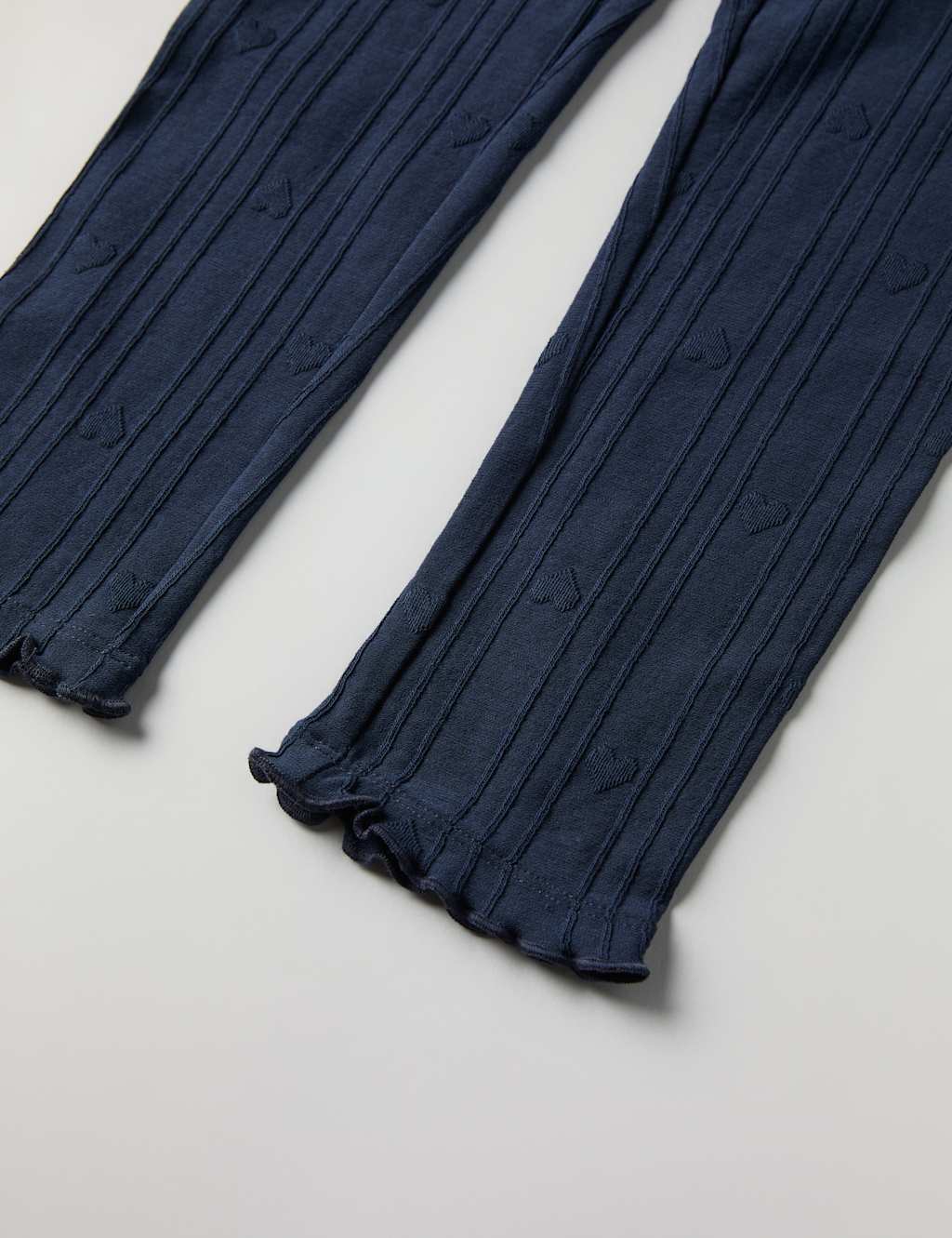 Cotton Rich Heart & Stripes Leggings (1-7 Yrs) 3 of 3