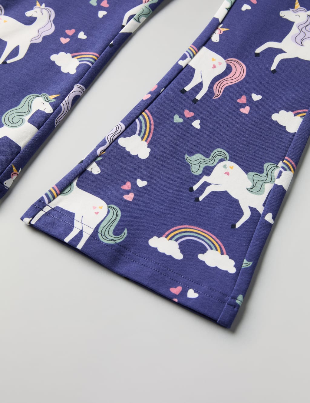 Cotton Rich Unicorn Print Flared Trousers (1-7 Yrs) 5 of 5