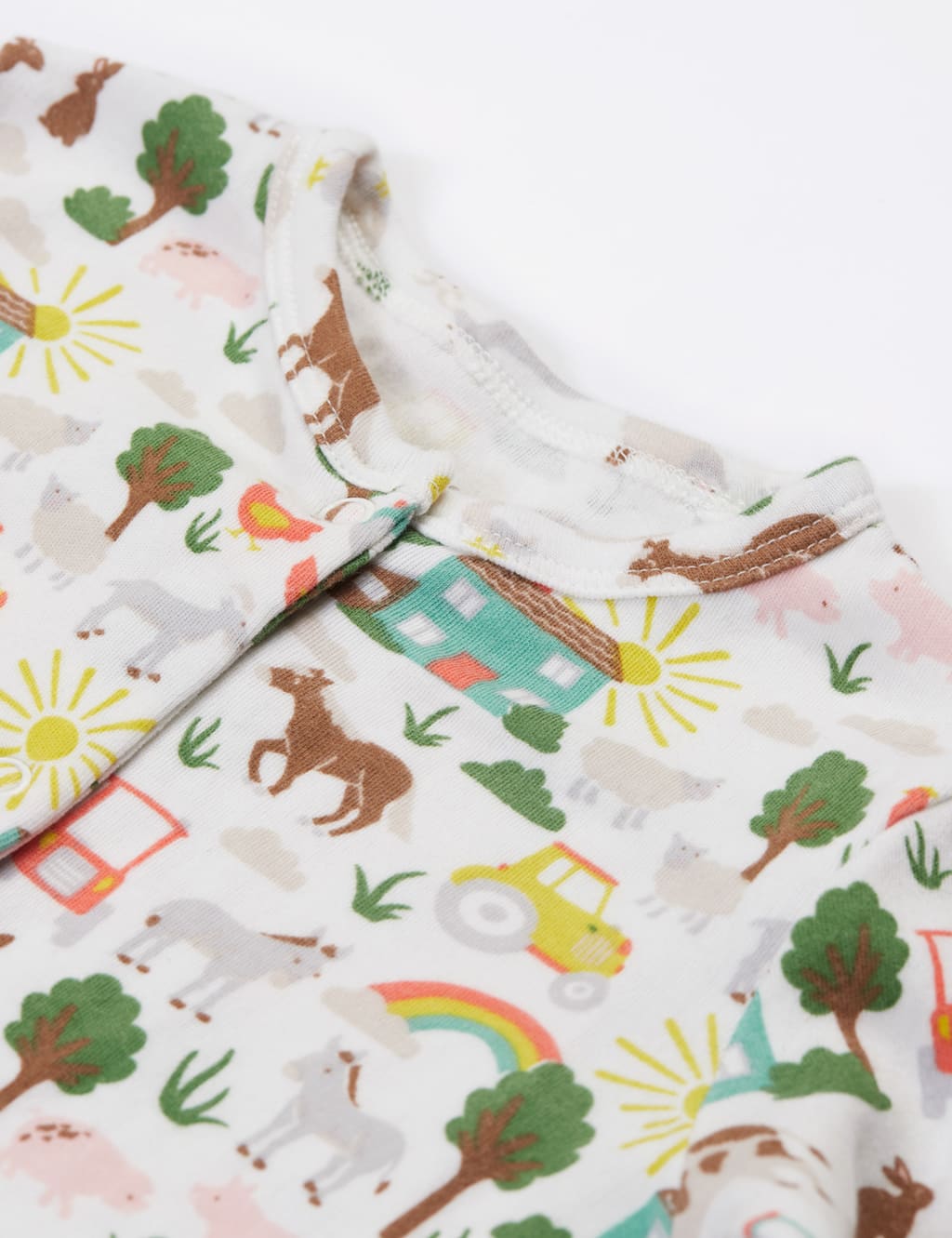 Pure Cotton Dinosaur Romper (0-18 Mths) 2 of 5