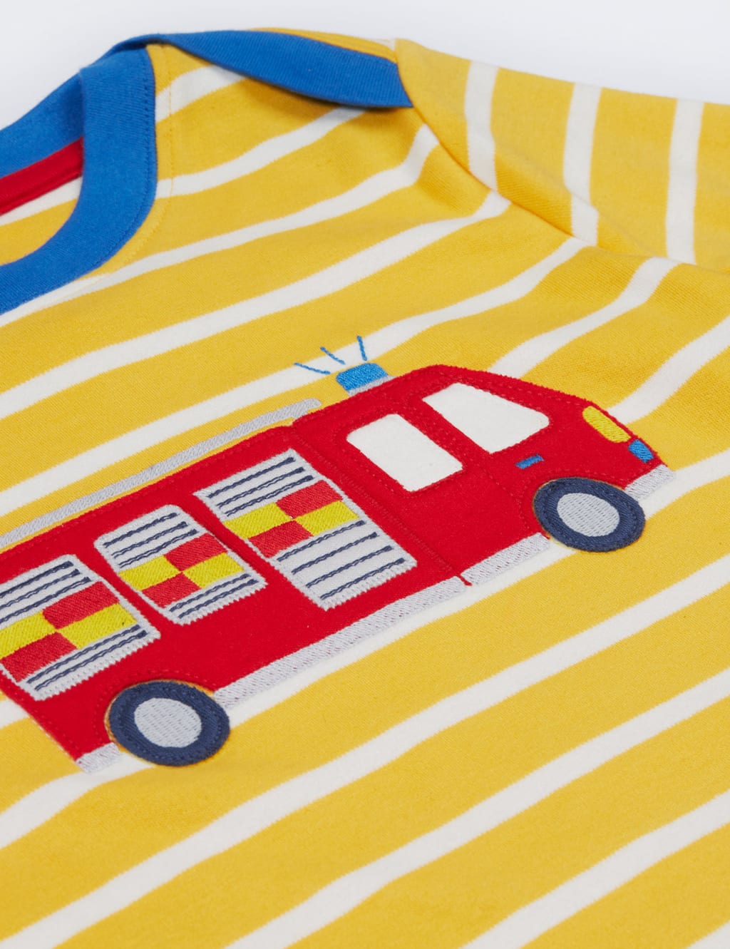 Pure Cotton Striped Fire Engine Top (0-6 Yrs) 4 of 5