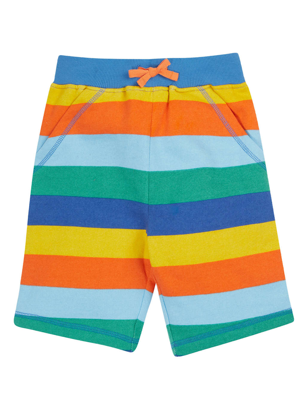 Pure Cotton Striped Shorts (2-10 Yrs) 2 of 4