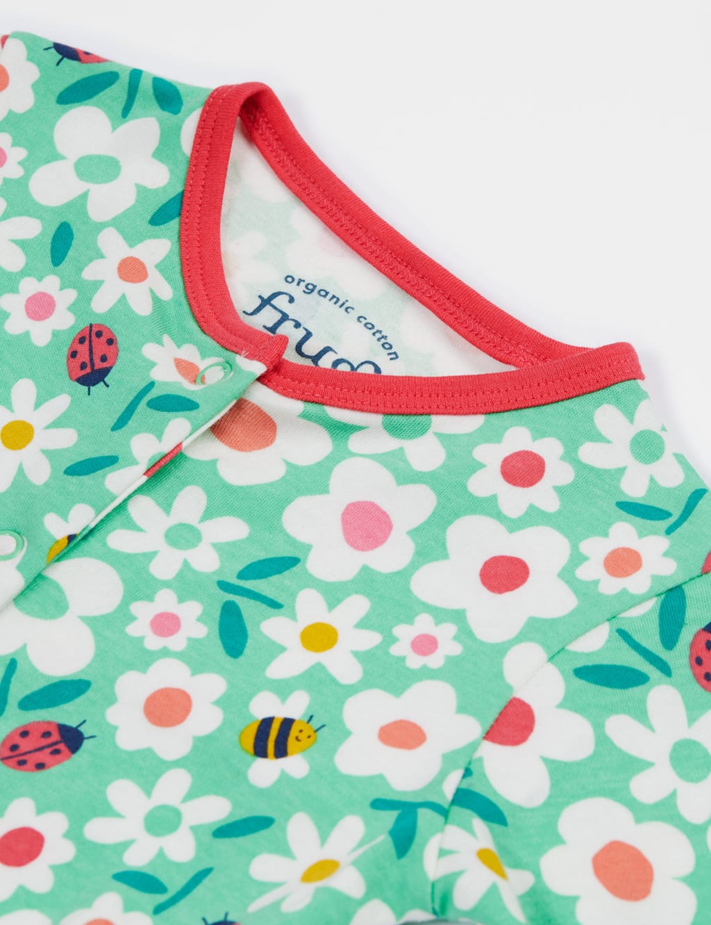 Pure Cotton Floral Romper (0-18 Mths) 2 of 4