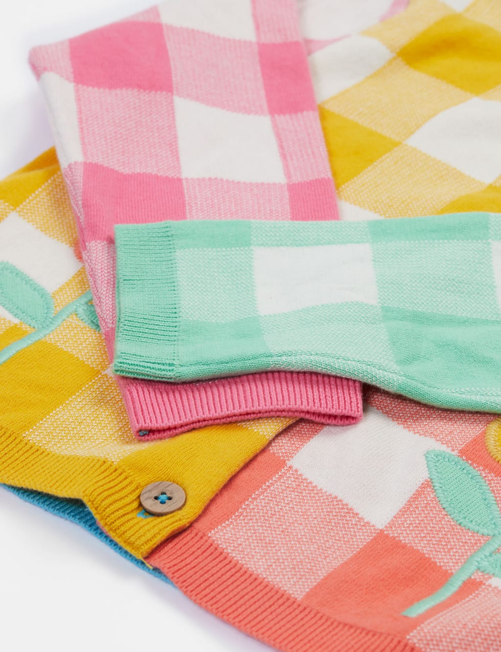 Pure Cotton Checked Cardigan (2-10 Yrs) 7 of 7