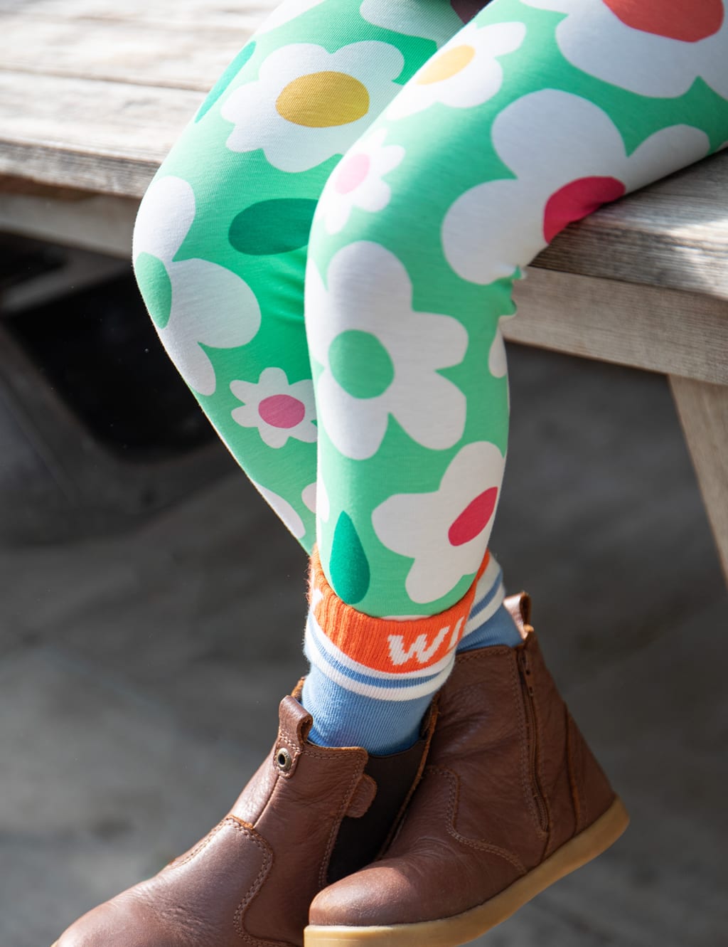Cotton Rich Floral Leggings (18 Mths-10 Yrs) 3 of 5