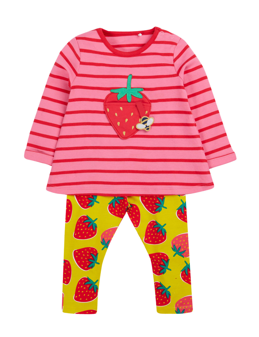 2pc Cotton Rich Top & Bottom Outfit (0-5 Yrs) 1 of 5