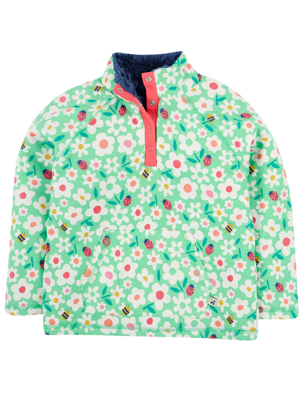 Pure Cotton Floral Fleece Lined Jumper (9 Mths-10 Yrs) 3 of 6