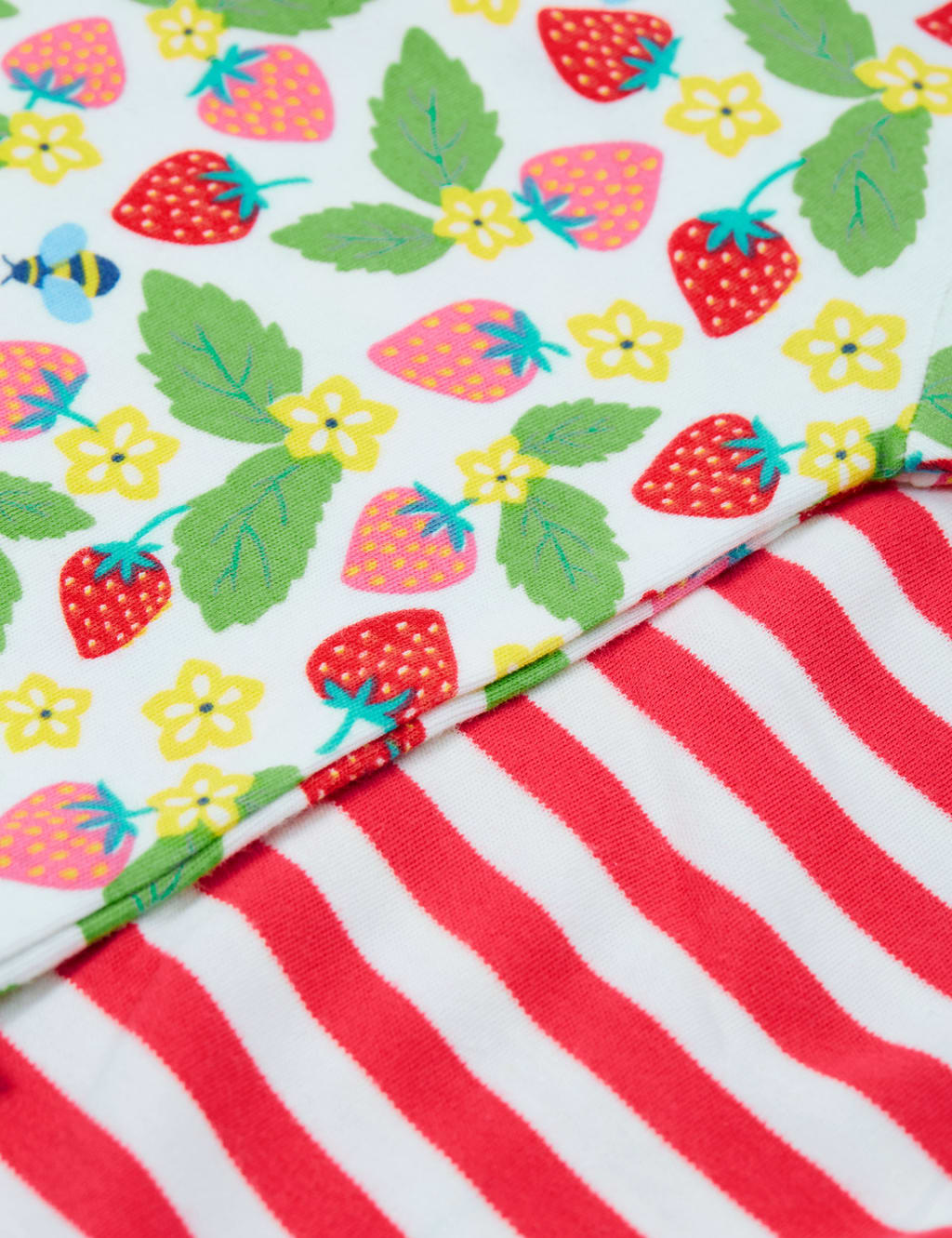 2pk Pure Cotton Striped & Berry Bodysuits (0-18 Mths) 3 of 4