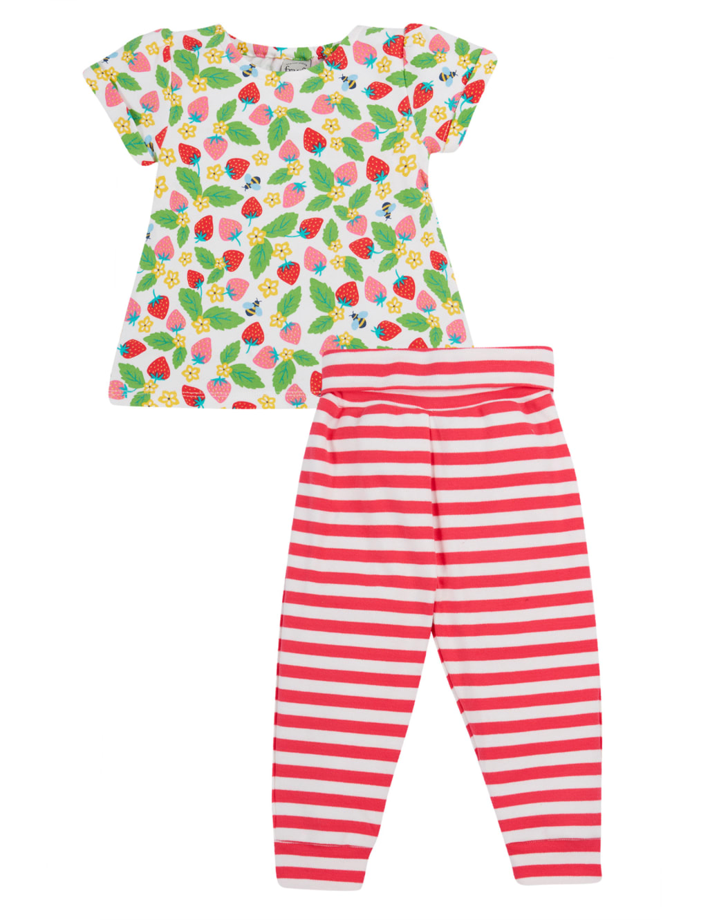 Pure Cotton Floral Top & Bottom Outfit (0-5 Yrs) 1 of 5