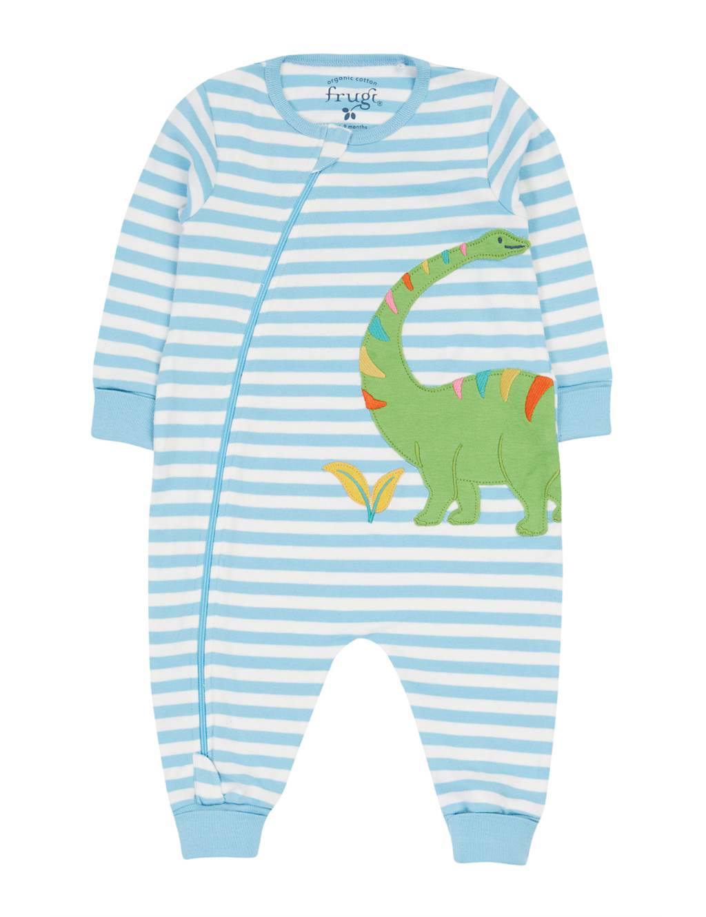 Pure Cotton Dinosaur Romper (0-24 Mths) 1 of 5