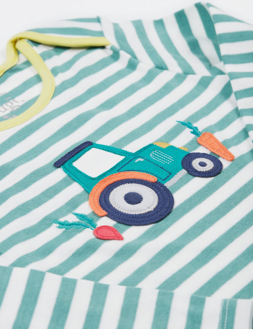 Pure Cotton Striped Tractor Top (0-4 Yrs) 4 of 4