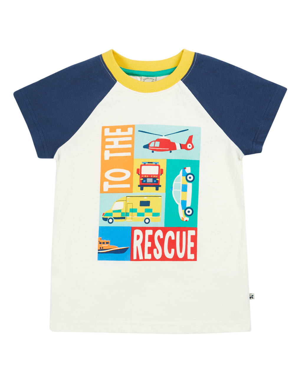 Pure Cotton Rescue Vehicle Print T-Shirt (2-10 Yrs) 2 of 5