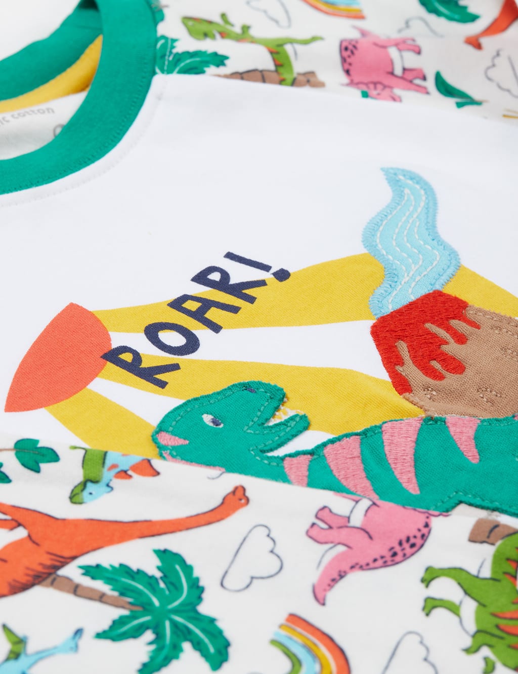 Pure Cotton Dinosaur Pyjamas (2-10 Yrs) 4 of 4