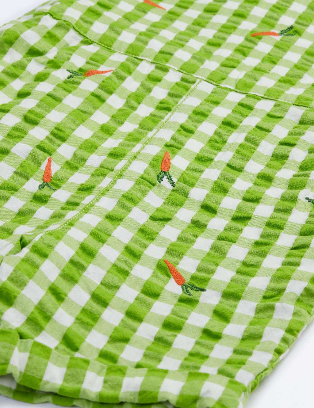 2pc Pure Cotton Gingham Dungaree Outfit (0-3 Yrs) 4 of 5