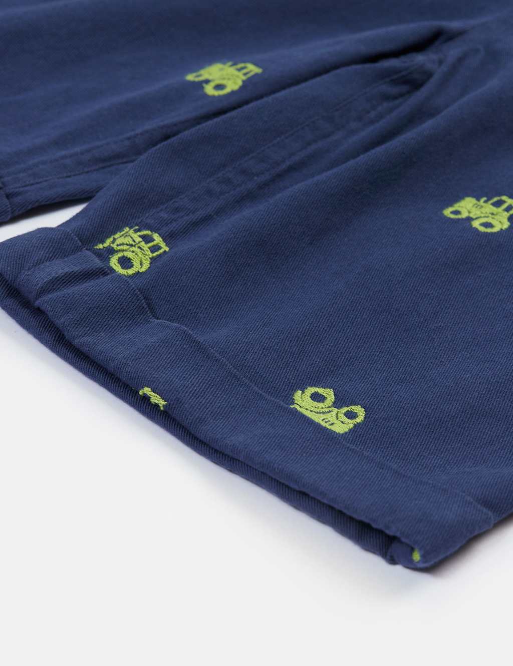 Pure Cotton Embroidered Tractor Dungarees (0-3 Yrs) 5 of 5