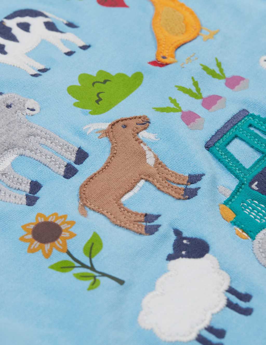 Pure Cotton Farmyard Applique T-Shirt (0-5 Yrs) 4 of 4