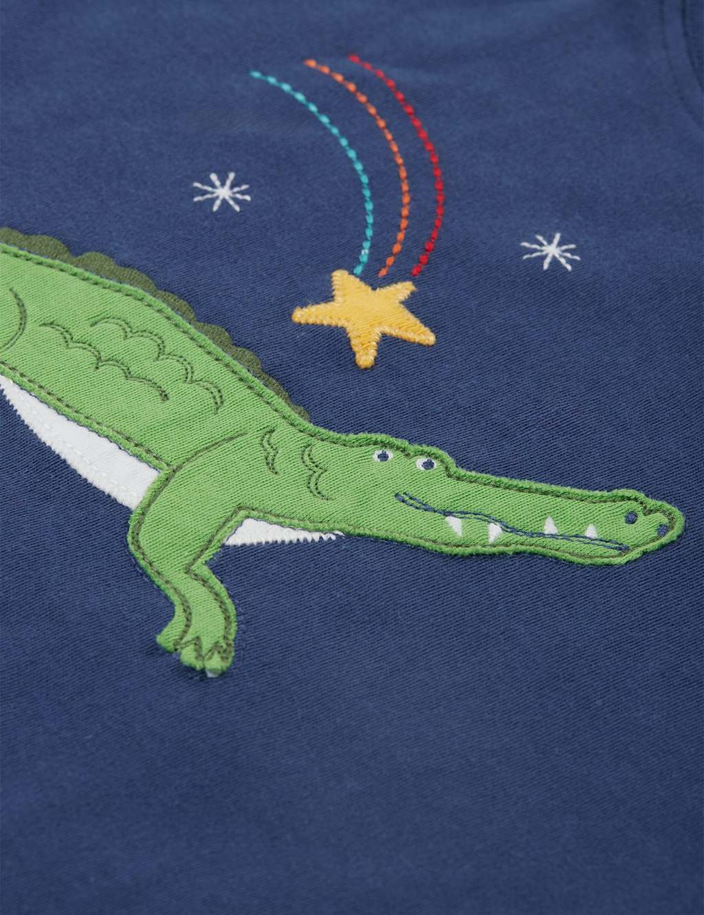 Pure Cotton Crocodile Appliqué Pyjamas (2-10 Yrs) 4 of 4