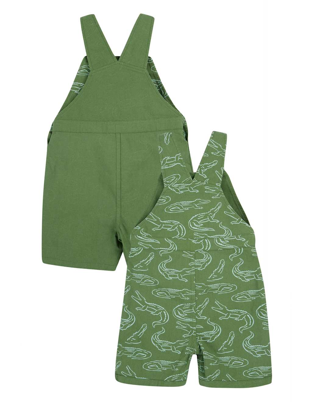 Pure Cotton Reversible Dungarees (0-3 Yrs) 5 of 7