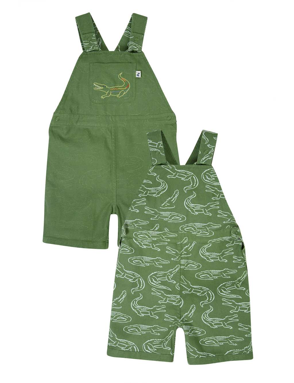 Pure Cotton Reversible Dungarees (0-3 Yrs) 6 of 7