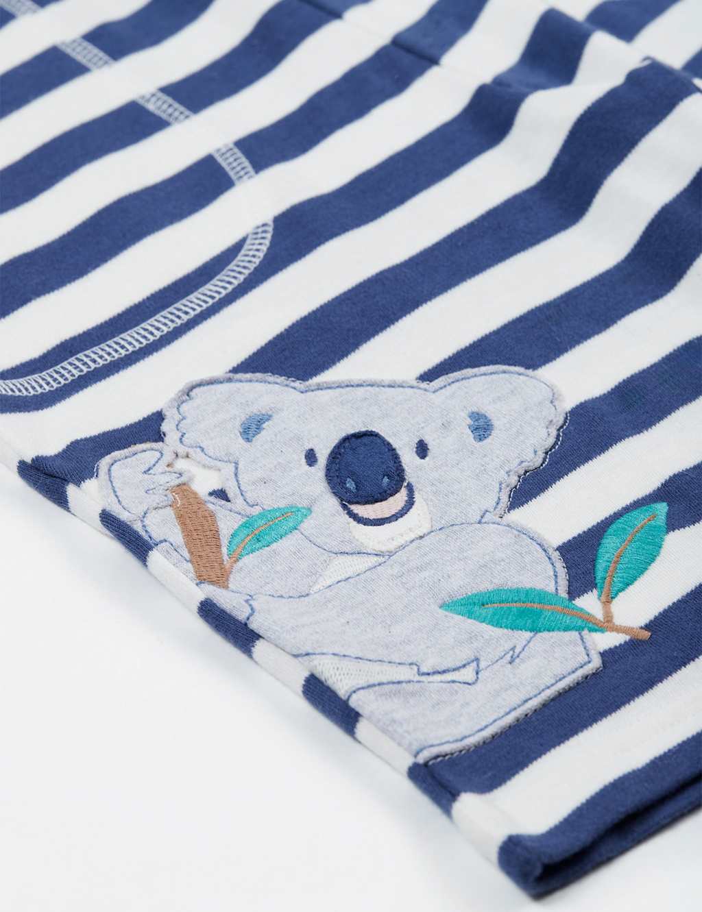Pure Cotton Striped Koala Applique Shorts (2-10 Yrs) 2 of 5