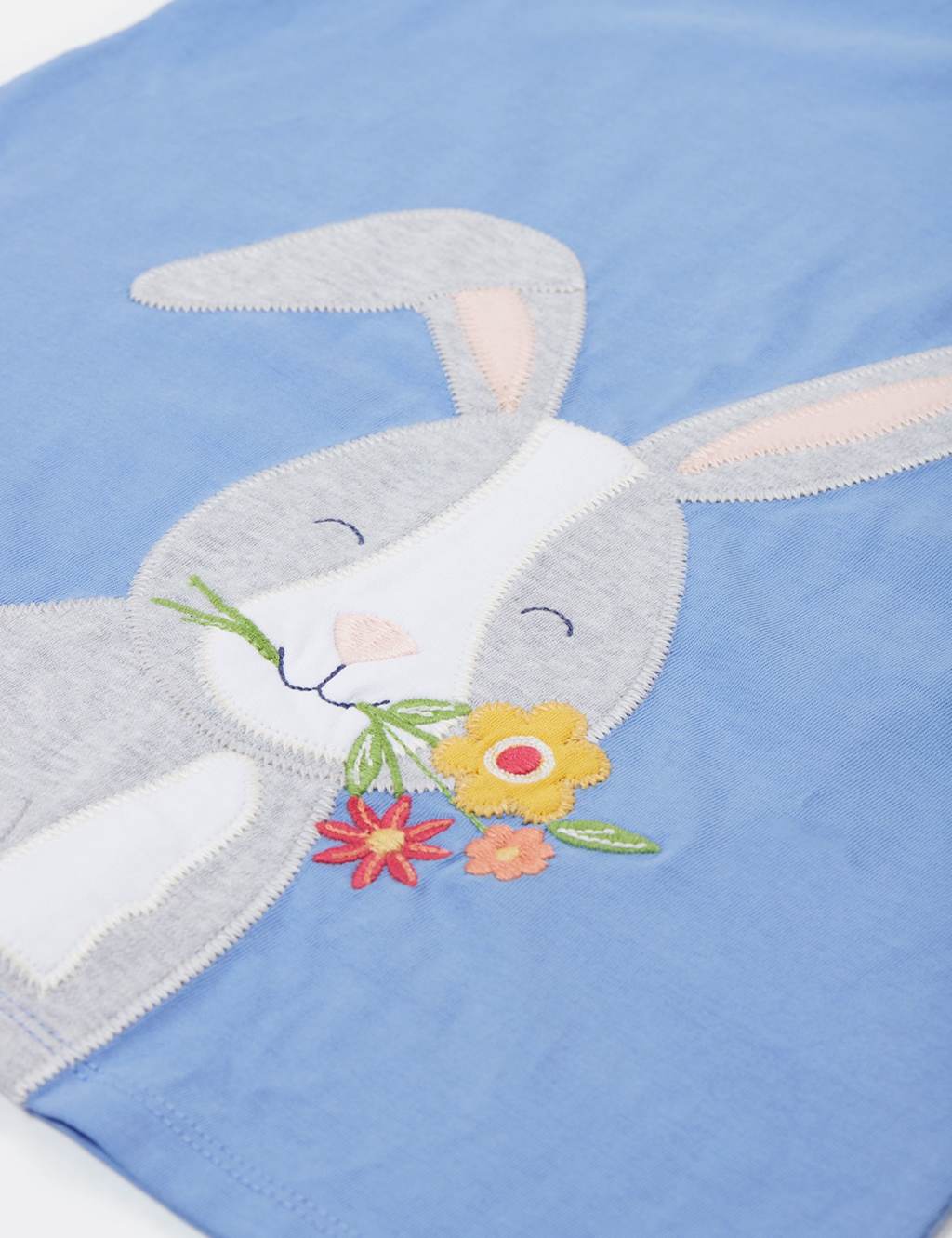 Pure Cotton Bunny Applique T-Shirt (2-10 Yrs) 4 of 4