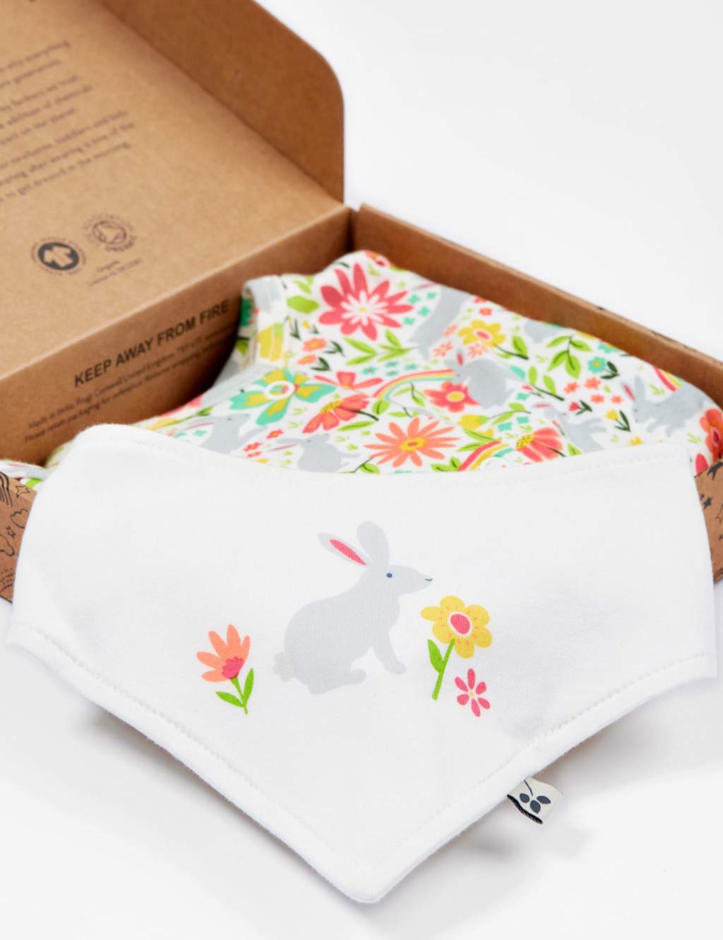 2pc Pure Cotton Bunny Sleepsuit Gift Set (0-12 Mths) 2 of 4