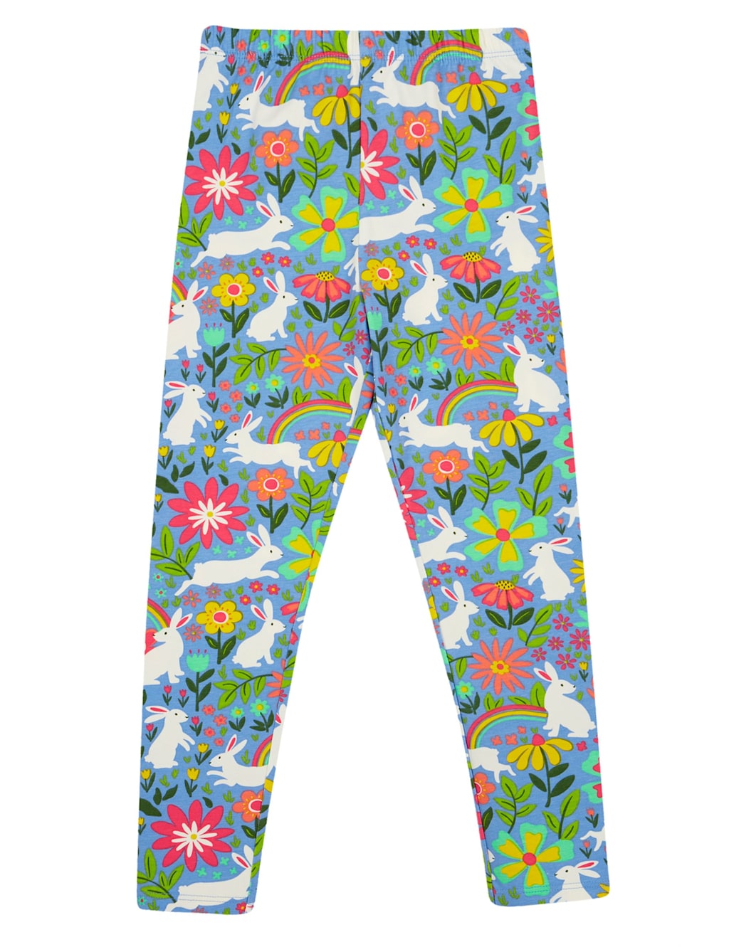 Cotton Rich Floral Bunny Print Leggings (2-10 Yrs) 2 of 5