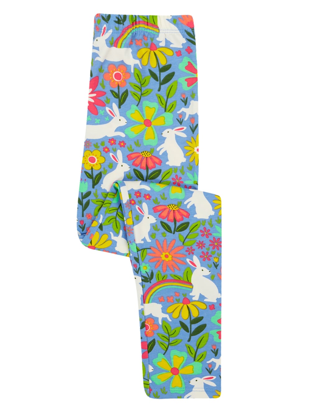 Cotton Rich Floral Bunny Print Leggings (2-10 Yrs) 3 of 5