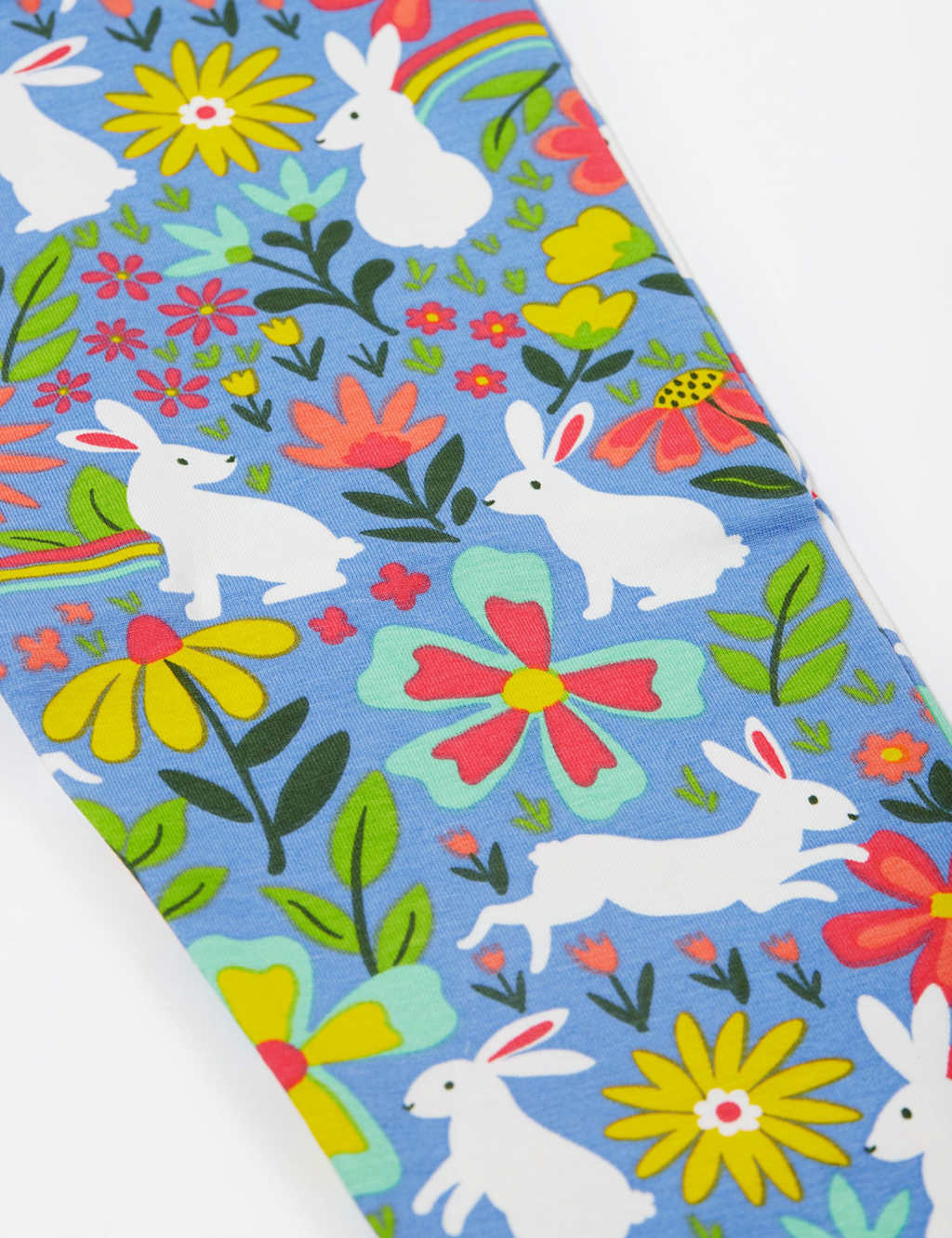 Cotton Rich Floral Bunny Print Leggings (2-10 Yrs) 4 of 5