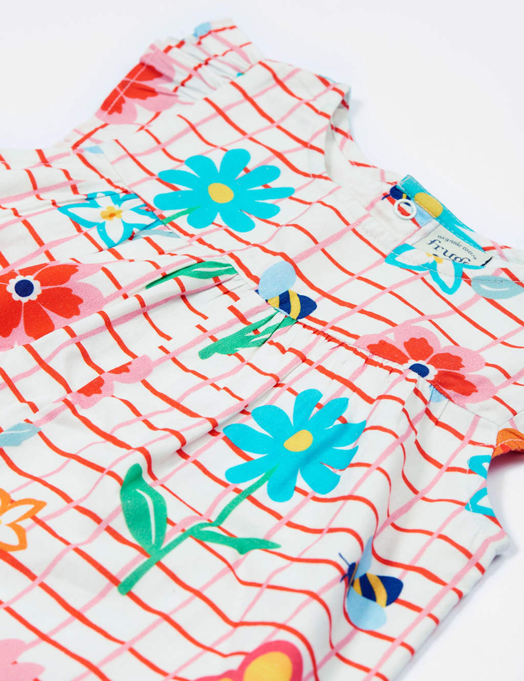 Pure Cotton Floral Playsuit (0-24 Mths) 4 of 5