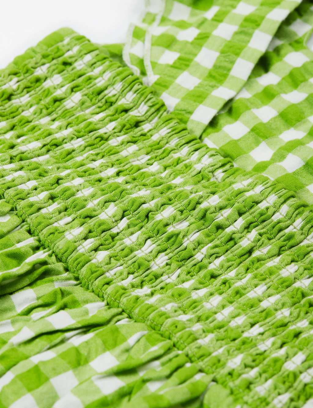 Pure Cotton Gingham Bird Dress (2-10 Yrs) 8 of 8