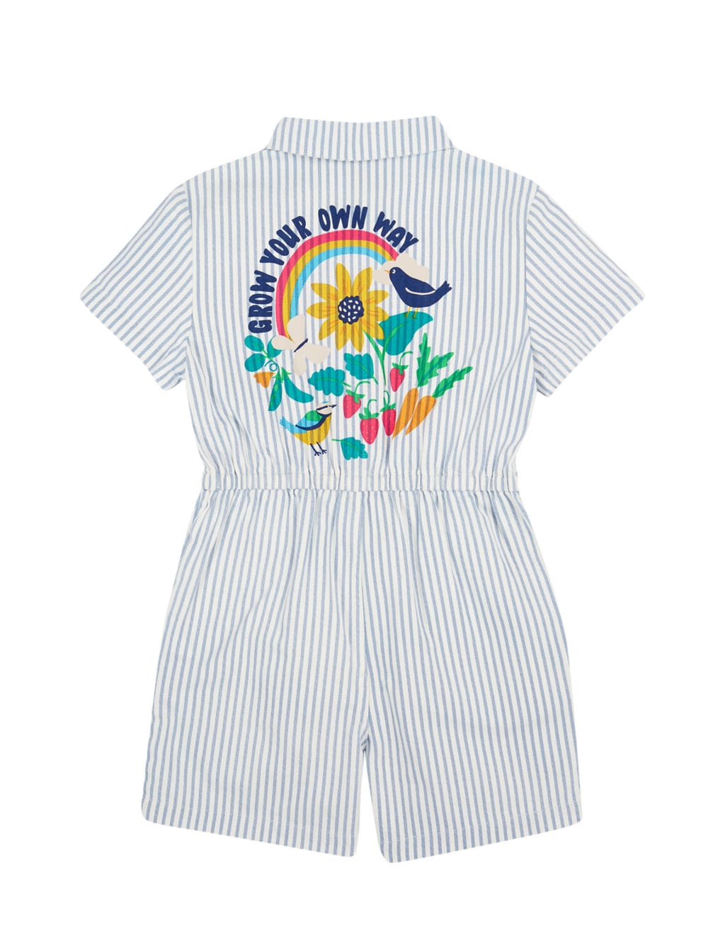 Pure Cotton Striped Jumpsuit (2-10 Yrs) 4 of 8