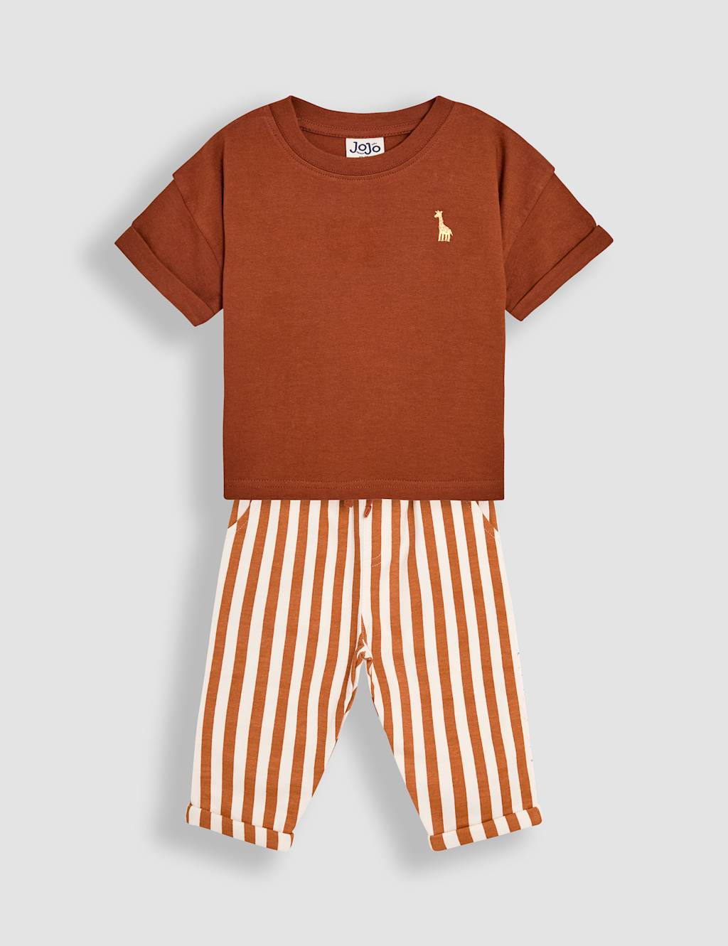 2pc Pure Cotton Giraffe Top & Bottom Outfit (3 Mths - 5 Yrs) 1 of 4