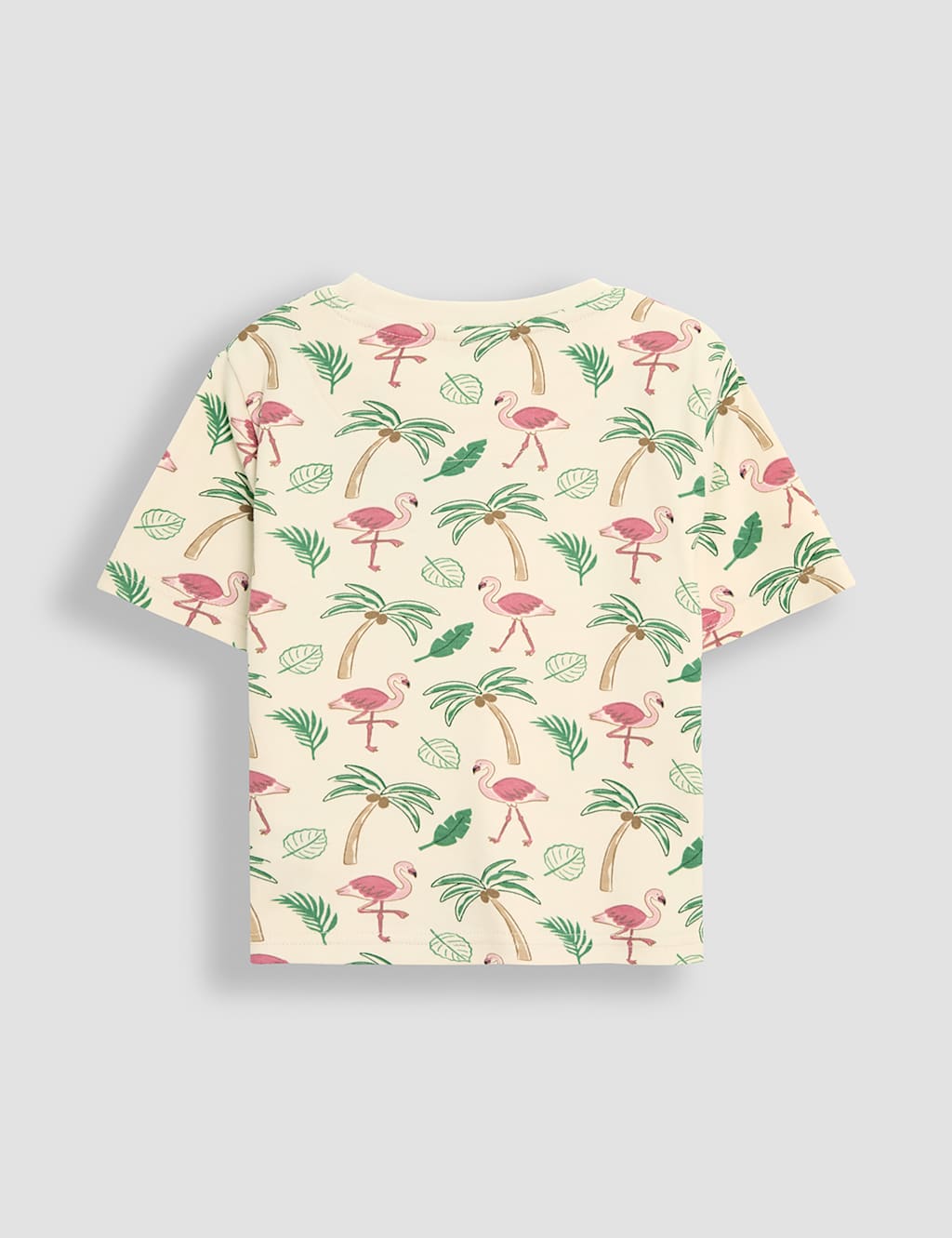 2pk Pure Cotton Plain & Flamingo T-Shirts (1-5 Yrs) 3 of 5