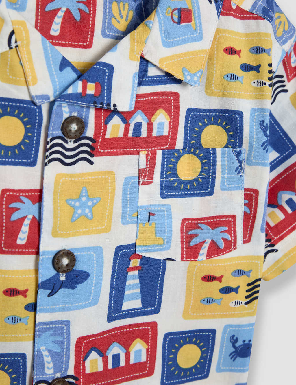 2pc Pure Cotton Twill Seaside Shirt Outfit (6 Mths-5 Yrs) 4 of 6