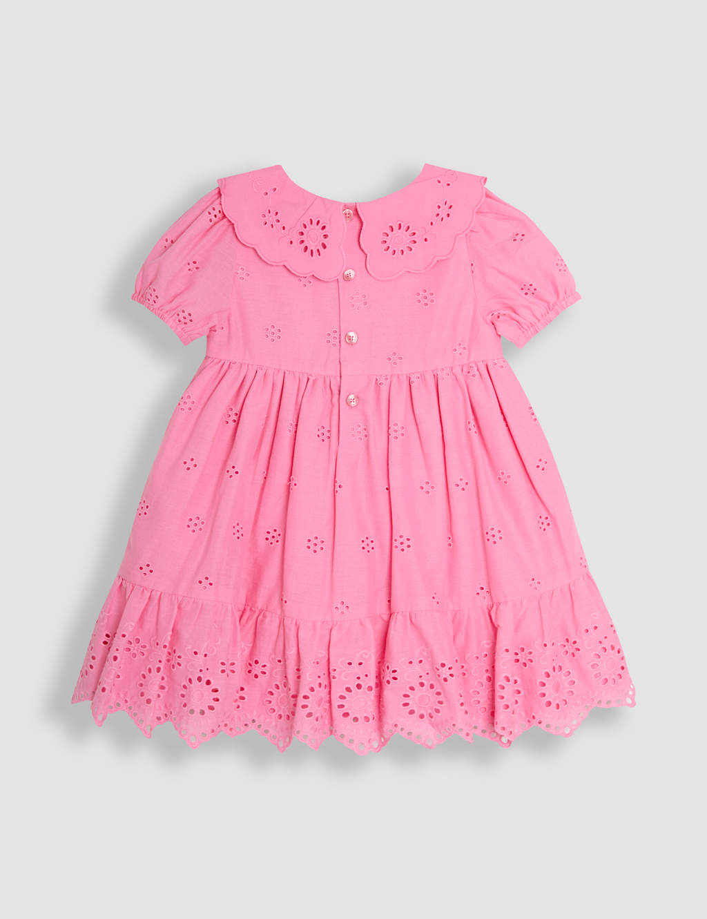Pure Cotton Broderie Dress (6 Mths-5 Yrs) 2 of 3
