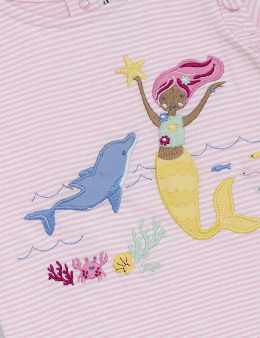 Pure Cotton Mermaid Appliqué T-Shirt (6 Mths-5 Yrs) 3 of 3