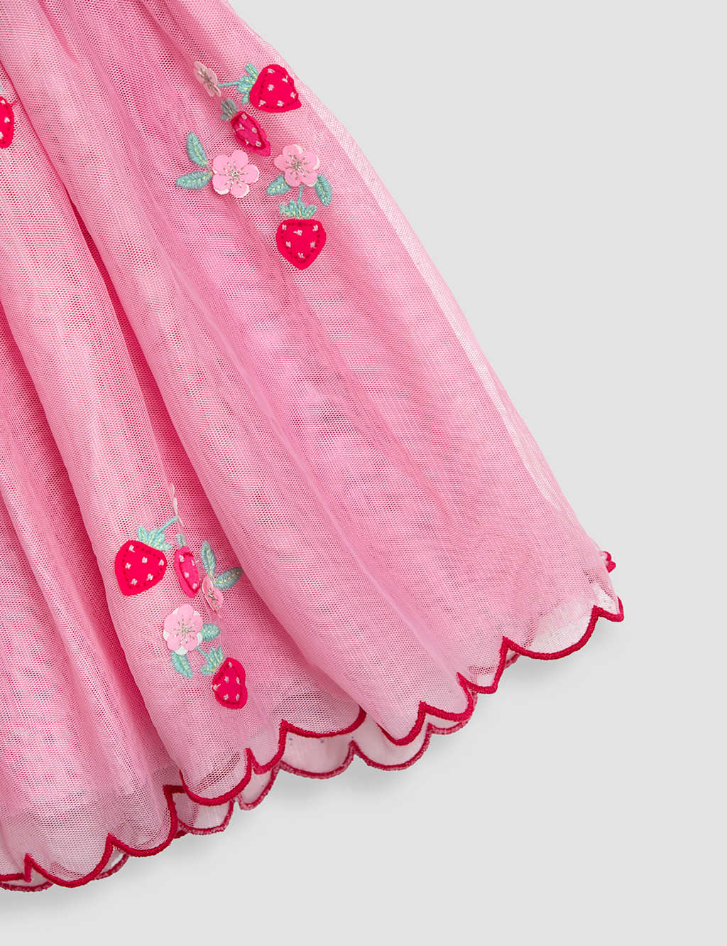 Pure Cotton Strawberry Tulle Dress (6 Mths-5 Yrs) 3 of 4