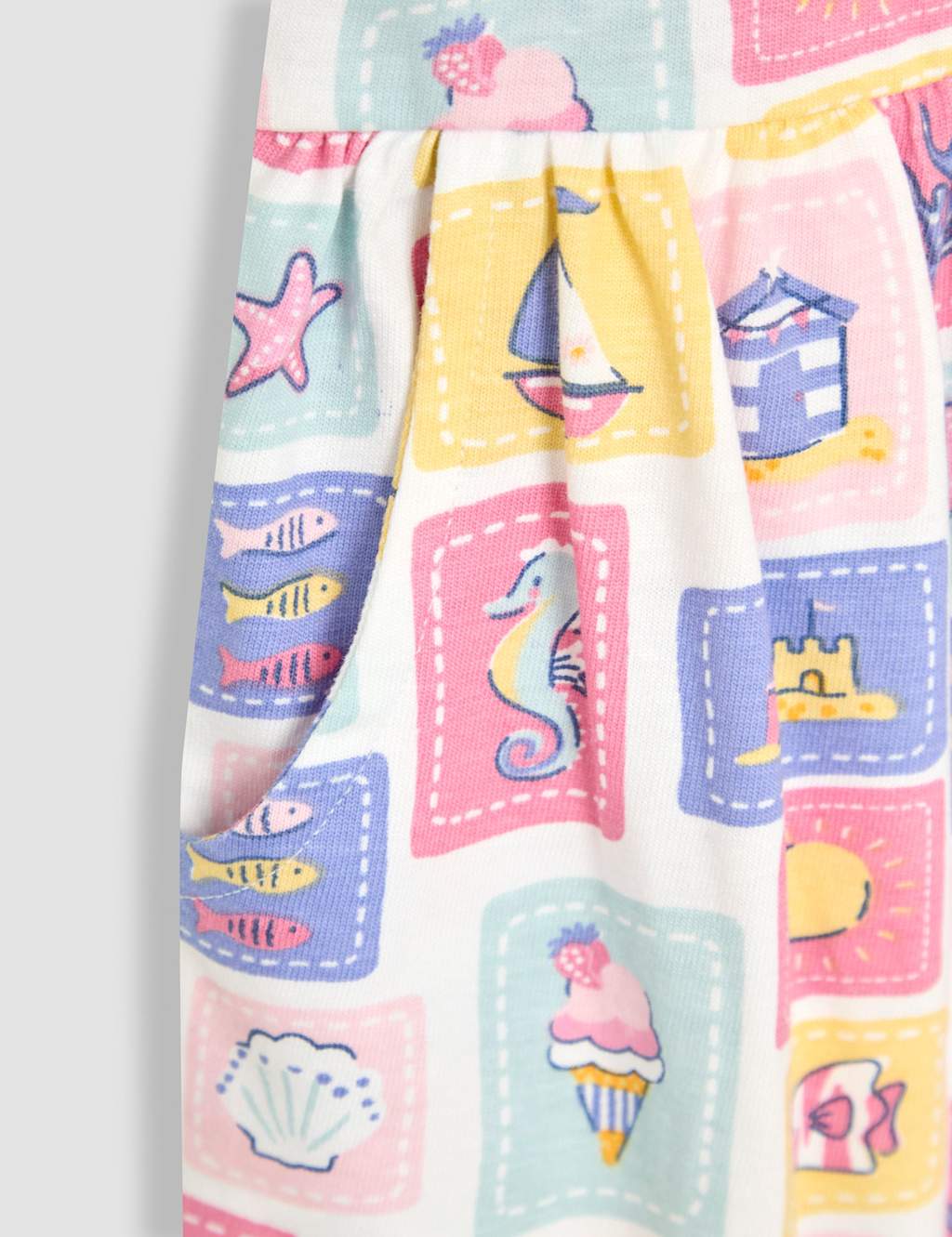 Pure Cotton Nautical Print Dress (6 Mths - 5 Yrs) 3 of 3