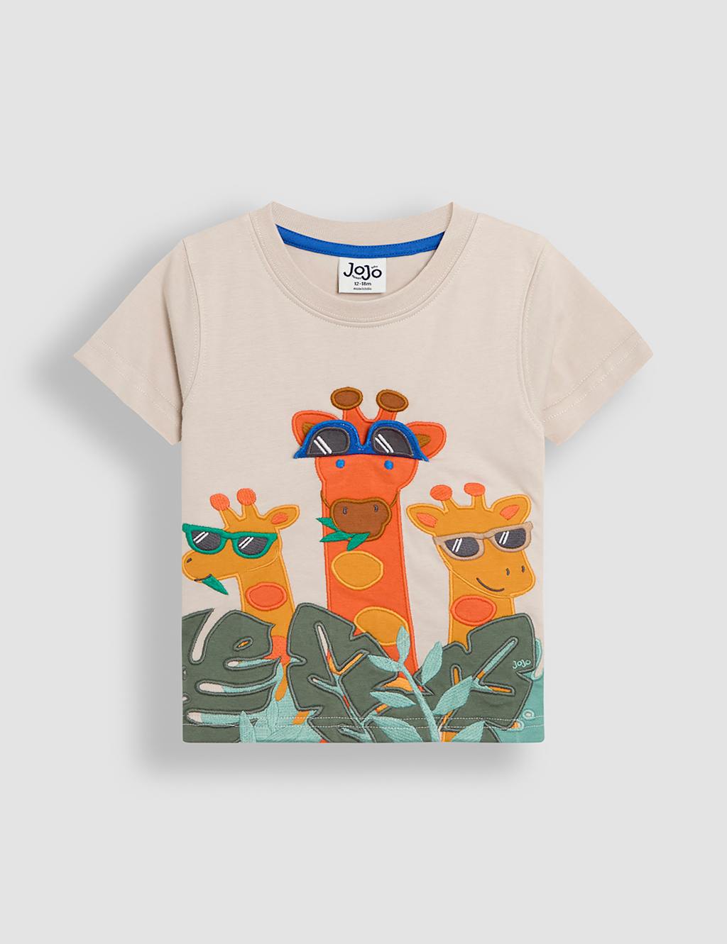 Pure Cotton Giraffe Interactive T-Shirt (0-4 Yrs) 2 of 4